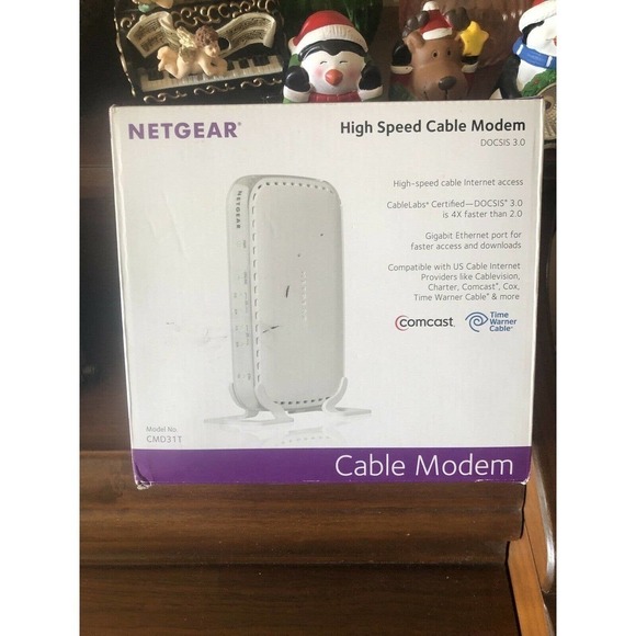 New NETGEAR CMD31T-100NAS High Speed Cable Modem DOCSIS 3.0 External Port IPv6 - Picture 6 of 12